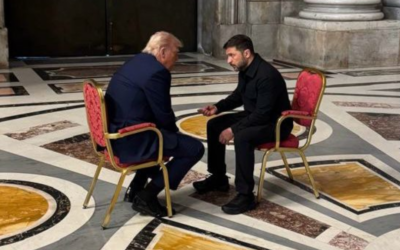 Zelenski y Trump discuten la guerra en Ucrania durante reunión en el Vaticano
