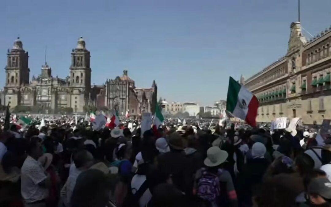 Protestas en México contra gobierno de izquierda de Sheinbaum