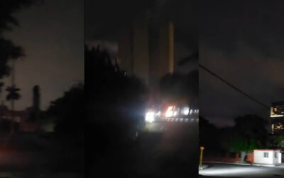 Apagón en El Vedado contrasta con luces en torre K